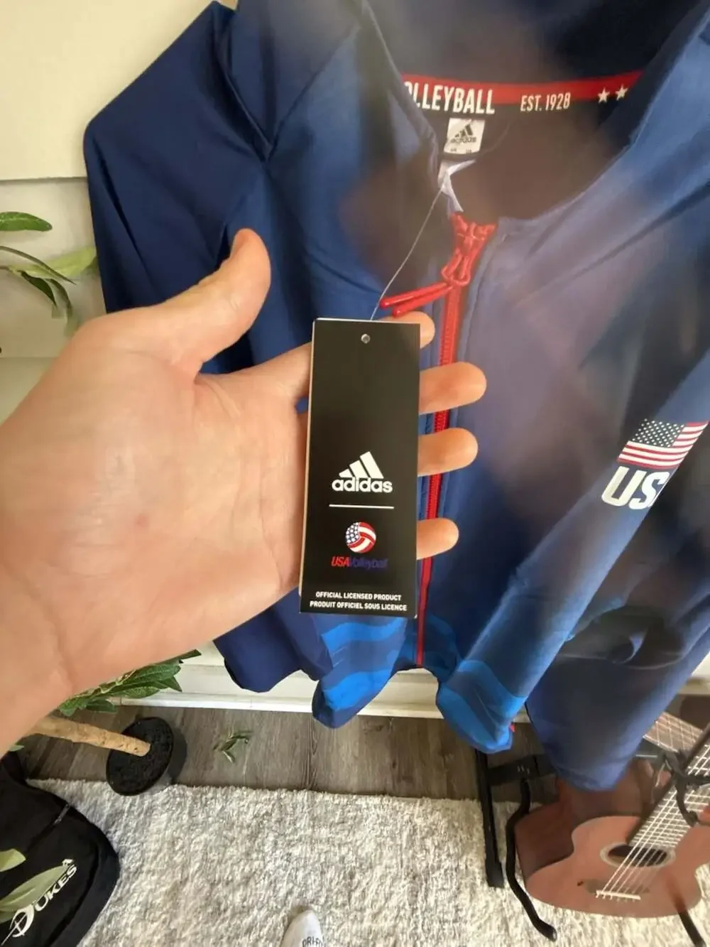 Adidas USA Volleyball National Team Men's Official Warm-Up Jacket